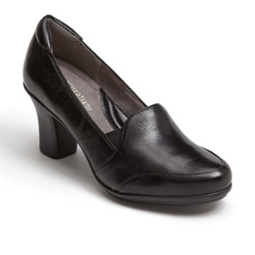 Naturalizer Liora Black Leather Dress Pump Shoe. Size 9 M.